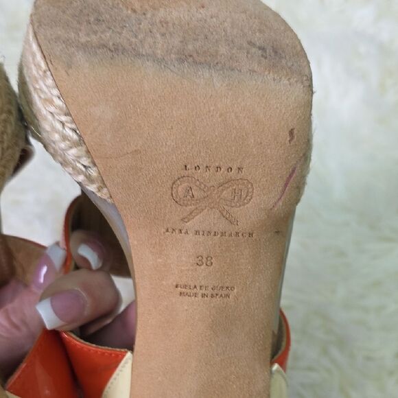 Anya Hindmarch Beige and Orange Heels - Picture 6 of 8